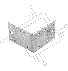 Крепежный уголок, КU 105x105x65 мм, Россия// Сибртех