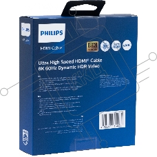 Кабель аудио-видео Philips 8K 60 Гц Ultra HD HDMI (m)/HDMI (m) 3м. позолоч.конт. серый