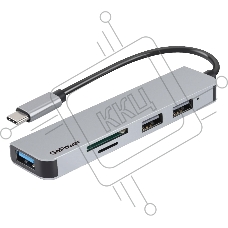 USB-Хаб GoPower GPH5-1 3USB/MicroSD/SD Type-C (m) USB3.0 (1/100)