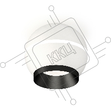 Светильник Ambrella Light XS1101011 SWH/PBK белый песок/черный полированный MR16 GU5.3 LED 3W 4200K (C1101, N7031)