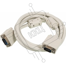 Кабель VGA 1.8м Ningbo SVGA 15M/15M феррит.кольца, CAB016S-06F