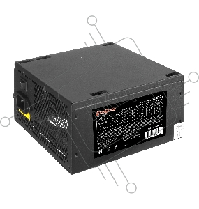Блок питания 500W Exegate 500PPE, ATX, SC, black, APFC, 12cm, 24p+(4+4)p PCI-E, 3*IDE, 5*SATA, FDD + кабель 220V с защитой от выдергивания