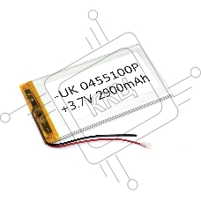 Аккумулятор Li-Pol (батарея) 4*55*100мм 2pin 3.7V/2900mAh