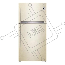 Холодильник LG GN-H702HEHL бежевый двухкамерный 376/155л морозилка сверху, Total No Frost