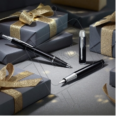 Набор ручек Parker IM Core FK221 (CW2093215) Black CT сталь нержавеющая подар.кор. ручка перьевая, ручка шариковая