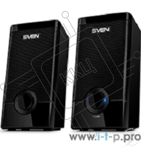 Колонки SVEN 318 черный {USB-порт ПК, ноутбука или адаптер 5V DC}
