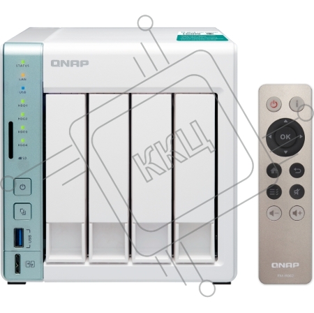 Сетевое хранилище без дисков channel QNAP D4 Pro NAS, 4 Hot-Swap tray w/o HDD. Celeron N3060 dual-core 1.6GHz-2.48GHz, 1GB DDR3L (1x1GB up to 8GB), HDMI, 2xGE LAN, 3xUSB 3.0