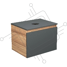Тумба подвесная под раковину Bau Dream Blackwood 60, 1 ящик графит