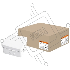 Распаячная коробка ОП TDM 65х65х50мм, крышка, IP54, 4вх. инд. штрихкод
