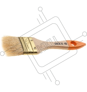 Кисть флейцевая DEXX, деревянная ручка, натуральная щетина, индивидуальная упаковка, 50мм