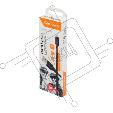 Кабель GoPower GP01L-2M USB (m)-Lightning (m) 2.0м 2.1A черный (1/200/800)