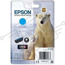 Картридж струйный Epson C13T26124012/C13T26124010 голубой для Epson XP-70 (300стр.)