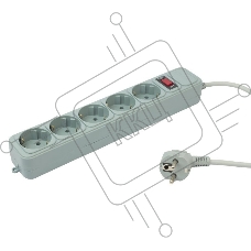 Сетевой фильтр PC Pet AP01006-1.8-GR 1.8м (5 розеток) серый
