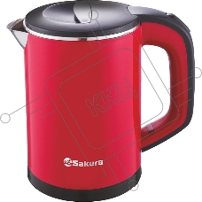 Чайник электрический Sakura SA-2158BR (0.6) красн/черн д