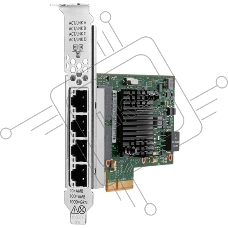 Сетевая карта HPE Ethernet Adapter, I350-T4, 4x1Gb BASE-T, PCIe(2.1), Intel, for DL325/DL385/Microserver Gen10 Plus