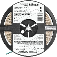 Лента светодиодная 71 768 NLS-5050CW60-14.4-IP20-12V R5 14.4Вт/м (уп.5м) Navigator 71768