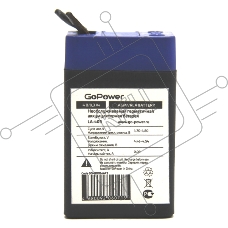Аккумулятор свинцово-кислотный GoPower LA-403 4V 0.3Ah (1/200)