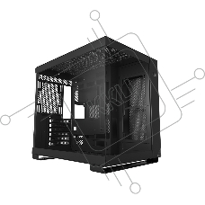 Компьютерный корпус без блока питания PCCOOLER C3 T500 BK, Panoramic Mid Tower, Black, TG, 0.7 SPCC, no fans ATX, mATX, mITX 175/400/200mm 1x2.5