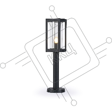 Светильник Ambrella light ST2417 BK/CL черный/прозрачный IP54 E27 max 40W 110*110*500