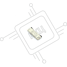 Разъем FPC Flip-Lock 1010-10RLGF 10 pin высота 1мм шаг 1мм