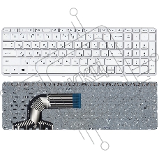 Клавиатура для ноутбука HP Pavilion 15-e белый с рамкой