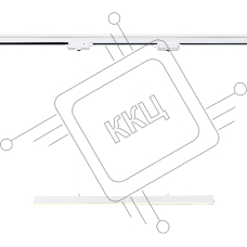 Трековый однофазный подвесной светодиодный светильник Ambrella light GL6782 WH белый LED 24W 3000K 600*22*1025