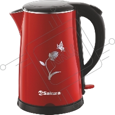 Чайник электрический Sakura SA-2159BR (1.8) красн/черн д