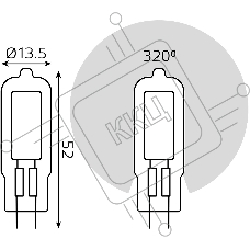 Лампа cветодиодная Gauss G4 AC220-240V 3.5W 260lm 4100K стекло LED