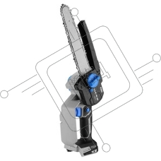 Пила цепная аккумуляторная DEKO DKCHS 20-4 [063-4480] 20В, 1x2.0А·ч