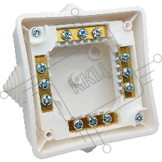 Распределительная коробка Bylectrica Рапред. коробка IP44 с клемн. колод., 80х80х41,5 мм, 4 ввода (КМ-222)