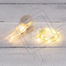 Гирлянда «Роса» с прищепкой 3 м, 30 LED, теплое белое свечение, 2хCR2032 в комплекте NEON-NIGHT