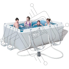 Каркасный бассейн Power Steel с ф.-насосом 282*196*84 см, 3662 л, Bestway 56629