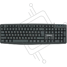 Клавиатура Defender Concept HB-164 проводная, USB, черный