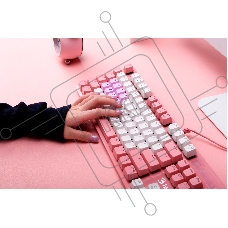 Клавиатура A4Tech Bloody B800 Dual Color проводная USB розовый/белый