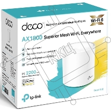 Бесшовный Mesh роутер TP-Link DECO X20(1-PACK) AX1800 Whole Home Mesh Wi-Fi 6 Unit, 1 unitSPEED: 574 Mbps at 2.4 GHz + 1201 Mbps at 5 GHzSPEC: Internal Antennas, 2× Gigabit Ports (WAN/LAN auto-sensing)FEATURE: Deco App, Router/AP Mode, IPv6, IPTV, HomeCar