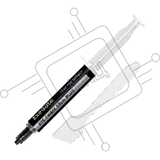 Термопаста ExeGate ETS-7WMK Silver PLUS (7,2 Вт/(м•К), 5г, шприц с лопаткой)