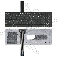 Клавиатура для ноутбука Asus K55 черная без рамки (вертикальный Enter) Клавиатура для ноутбука Asus K55 черная без рамки (вертикальный Enter)