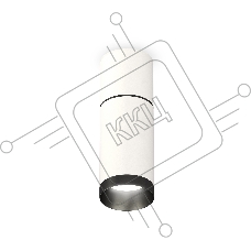 Светильник Ambrella Light XS6322061 SWH/PBK белый песок/черный полированный MR16 GU5.3 (C6301, A2061, C6322, N6131)