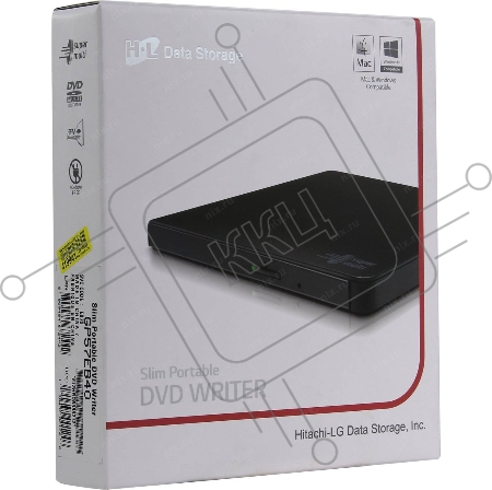 Оптический привод внешний DVD-RW LG GP57EB40 черный USB slim RTL