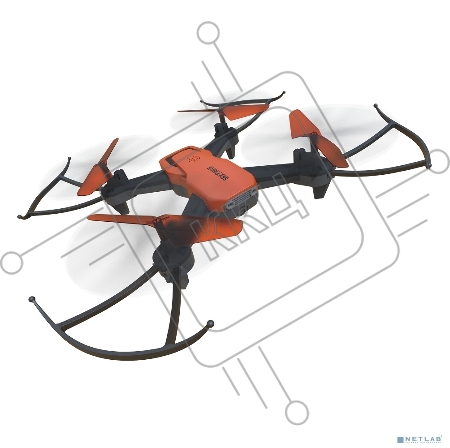 Квадрокоптер Hiper HQC-0030 SKY PATROL FPV 0.3Mpix VGA WiFi ПДУ черный/оранжевый