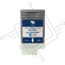 Струйный картридж NVPrint PFI-102С (NV-0896B001) Cyan для Canon ImagePROGRAF iPF500/510/600/610 (130 мл) совместимый