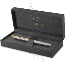 Ручка роллер Parker Sonnet Core T527 (CW1931506) Stainless Steel GT M черн. черн. подар.кор.