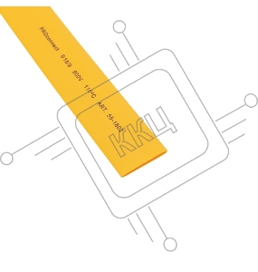 Трубка термоусаживаемая ТУТ 18,0/9,0мм, желтая, упаковка 50 шт. по 1м, PROconnect