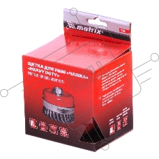 Щетка для УШМ Heavy Duty, 80 мм, М14, Чашка, крученая проволока 0,5 мм  Matrix