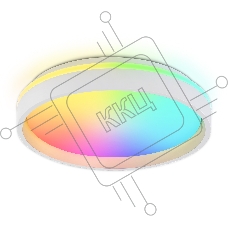 Светодиодный светильник RGB Ambrella light FZ601 WH/GD белый/золото IP20 46W 3000K-6500K+RGB D390*80 (ПДУ ИК)