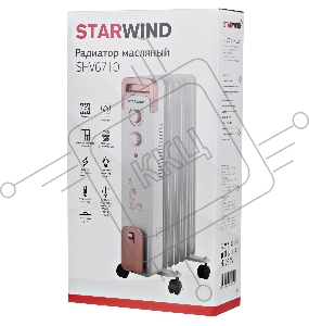 Радиатор масляный Starwind SHV6710 1000Вт белый