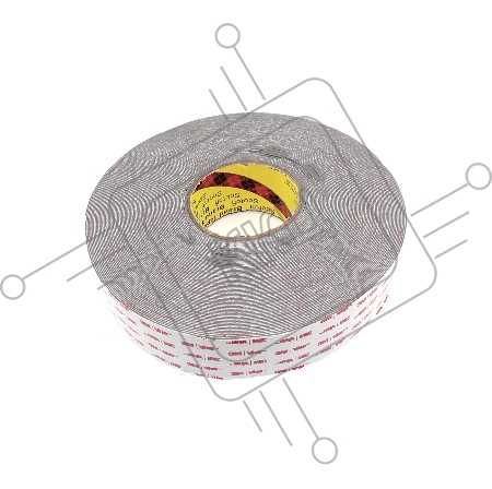 Скотч двусторонний вспененный 3M VHB  50 мм серый, 50 м