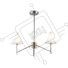Люстра Ambrella light LH57121/3 SN/FR никель/белый матовый E14/3 max 40W D650*590
