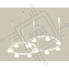 Светильник Ambrella light XR92081006/13 SWH/FR/CL белый песок/белый матовый/прозрачный GX53 (A9208, C9236, C9231, N8399)