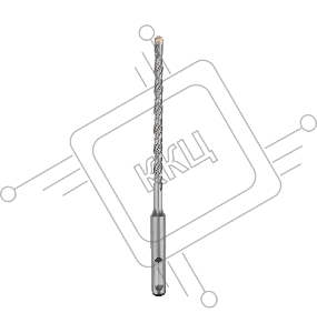 Бур по бетону KRANZ 16х310 мм SDS PLUS крестовая пластина
